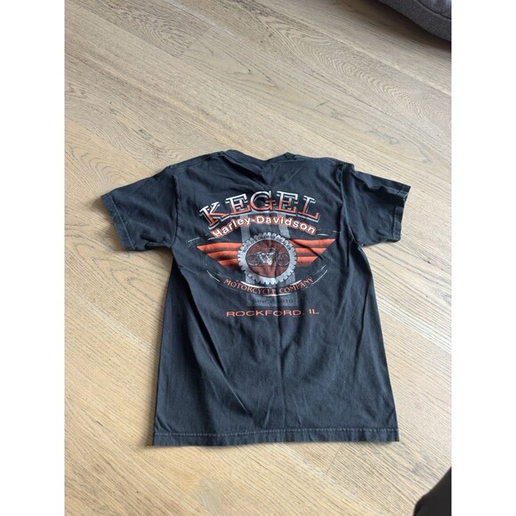 y2k Harley Davidson Vintage T Shirt Rockford Illinois Small - Picture 3 of 6